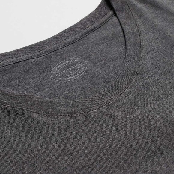 Superior Cotton Long Sleeve Top in Heathered Graphite Grey - Picture 5 of 6